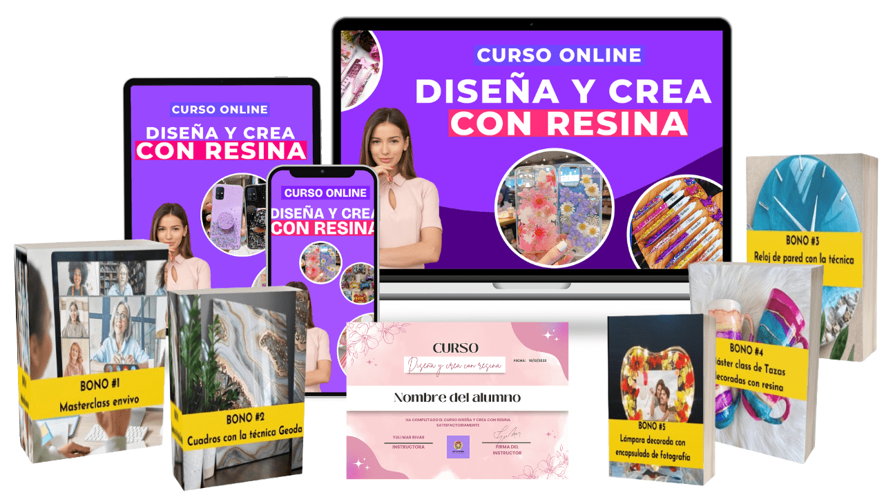 Diseña y crea con resina