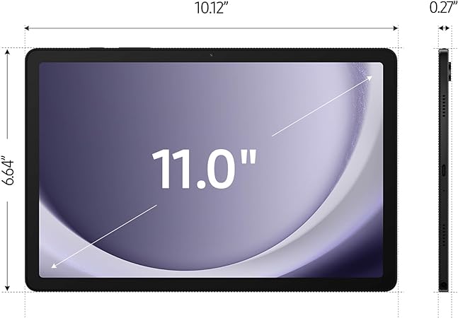 SAMSUNG Galaxy Tab A9+ Tablet Android de 11 pulgadas y 64 GB, pantalla grande, altavoces cuádruples, chipset mejorado, pantalla de múltiples ventanas, diseño delgado, ligero, duradero, versión Visita la tienda de SAMSUNG - Imagen 2