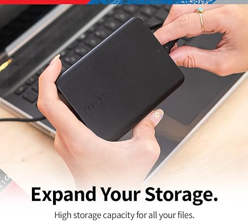 Toshiba Canvio Basics HDTB520XK3AA - Disco duro externo portátil (2 TB), color negro - Imagen 2