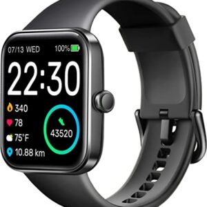 Reloj inteligente [Monitor de salud preciso de 24 horas con impermeabilidad de 5 ATM]