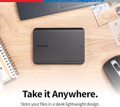 Toshiba Canvio Basics HDTB520XK3AA - Disco duro externo portátil (2 TB), color negro - Imagen 4