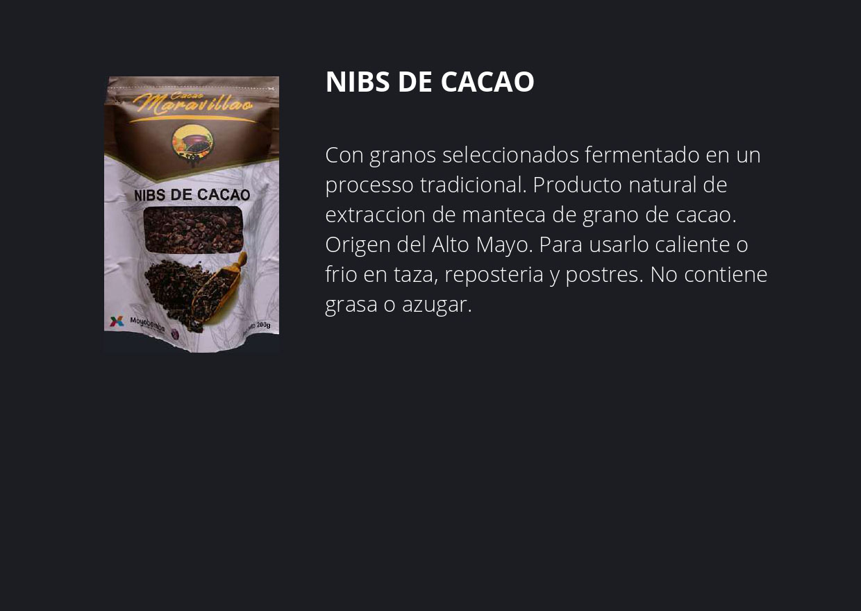 NIBS DE CACAO