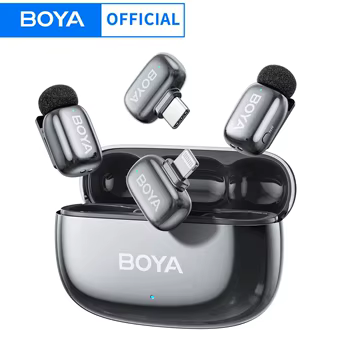 Micrófono Inalámbrico Lavalier Boya Mini con Cancelación de Ruido para Celular (Android / iPhone)
